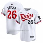 Camiseta Beisbol Hombre Minnesota Twins Max Kepler Primera Limited Blanco
