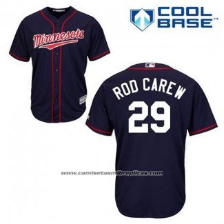 Camiseta Beisbol Hombre Minnesota Twins Rod Carew 29 Azul Alterno Cool Base