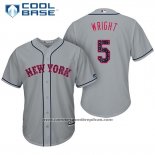 Camiseta Beisbol Hombre New York Mets 2017 Estrellas y Rayas David Wright Gris Cool Base