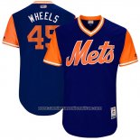 Camiseta Beisbol Hombre New York Mets 2017 Little League World Series Zack Wheeler Azul