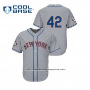 Camiseta Beisbol Hombre New York Mets 2019 Jackie Robinson Day Cool Base Gris