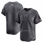Camiseta Beisbol Hombre New York Mets 2024 City Connect Limited Grafito