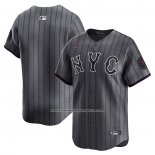 Camiseta Beisbol Hombre New York Mets 2024 City Connect Limited Grafito