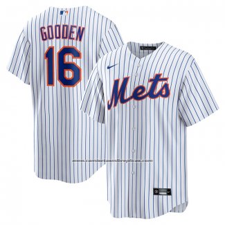 Camiseta Beisbol Hombre New York Mets Dwight Gooden Retired Primera Replica Blanco