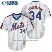 Camiseta Beisbol Hombre New York Mets Noah Syndergaard Blanco Cooperstown Cool Base