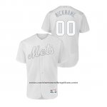 Camiseta Beisbol Hombre New York Mets Personalizada 2019 Players Weekend Autentico Blanco