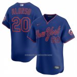 Camiseta Beisbol Hombre New York Mets Pete Alonso Alternate Limited Azul