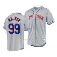 Camiseta Beisbol Hombre New York Mets Taijuan Walker Cool Base Road Gris