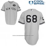 Camiseta Beisbol Hombre New York Yankees Dellin Betances 68 Gris Gms The Boss Cool Base