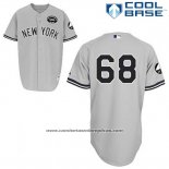Camiseta Beisbol Hombre New York Yankees Dellin Betances 68 Gris Gms The Boss Cool Base