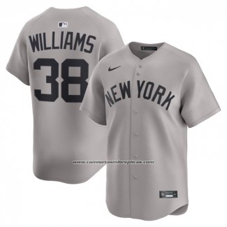 Camiseta Beisbol Hombre New York Yankees Devin Williams Segunda Limited Gris