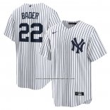 Camiseta Beisbol Hombre New York Yankees Harrison Bader Replica Blanco