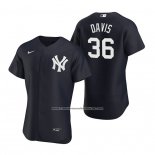 Camiseta Beisbol Hombre New York Yankees Jonathan Davis Autentico Alterno Azul