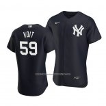 Camiseta Beisbol Hombre New York Yankees Luke Voit Alterno Autentico Azul