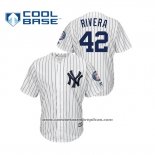 Camiseta Beisbol Hombre New York Yankees Mariano Rivera Cool Base 2019 Hall of Fame Induction Blanco