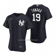 Camiseta Beisbol Hombre New York Yankees Masahiro Tanaka Autentico 2020 Alterno Azul