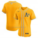 Camiseta Beisbol Hombre Oakland Athletics Alterno 2 Elite Amarillo