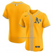 Camiseta Beisbol Hombre Oakland Athletics Alterno 2 Elite Amarillo