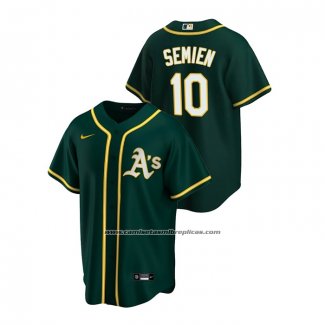 Camiseta Beisbol Hombre Oakland Athletics Marcus Semien Alterno Replica Verde