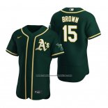Camiseta Beisbol Hombre Oakland Athletics Seth Brown Autentico Alterno Verde