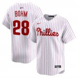 Camiseta Beisbol Hombre Philadelphia Phillies Alec Bohm Alterno Limited Blanco