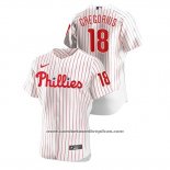 Camiseta Beisbol Hombre Philadelphia Phillies Didi Gregorius Autentico Blanco