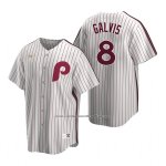 Camiseta Beisbol Hombre Philadelphia Phillies Freddy Galvis Cooperstown Collection Primera Blanco