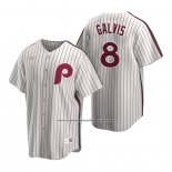 Camiseta Beisbol Hombre Philadelphia Phillies Freddy Galvis Cooperstown Collection Primera Blanco