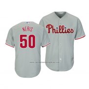 Camiseta Beisbol Hombre Philadelphia Phillies Hector Neris Cool Base Segunda Gris