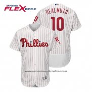 Camiseta Beisbol Hombre Philadelphia Phillies J.t. Realmuto Flex Base Autentico Collezione Primera Blanco