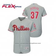 Camiseta Beisbol Hombre Philadelphia Phillies Odubel Herrera Flex Base Gris