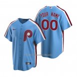 Camiseta Beisbol Hombre Philadelphia Phillies Personalizada Cooperstown Collection Road Azul