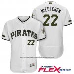 Camiseta Beisbol Hombre Pittsburgh Pirates Andrew Mccutchen Blanco 2018 Primera Alterno Flex Base