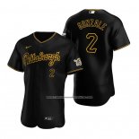 Camiseta Beisbol Hombre Pittsburgh Pirates Erik Gonzalez Autentico Alterno Negro