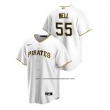 Camiseta Beisbol Hombre Pittsburgh Pirates Josh Bell Replica Primera Blanco