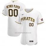Camiseta Beisbol Hombre Pittsburgh Pirates Primera Pick-A-Player Retired Roster Autentico Blanco