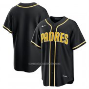 Camiseta Beisbol Hombre San Diego Padres Fashion Replica Negro