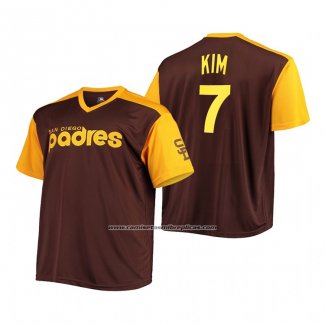 Camiseta Beisbol Hombre San Diego Padres Ha Seong Kim Replica Cooperstown Marron