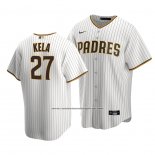 Camiseta Beisbol Hombre San Diego Padres Keone Kela Replica Primera Marron Blanco