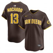 Camiseta Beisbol Hombre San Diego Padres Manny Machado Alterno Limited Marron1