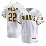 Camiseta Beisbol Hombre San Diego Padres Mason Miller Primera Limited Blanco