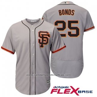 Camiseta Beisbol Hombre San Francisco Giants Barry Bonds Autentico Collection Flex Base Negro