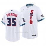 Camiseta Beisbol Hombre San Francisco Giants Brandon Crawford 2021 All Star Replica Blanco