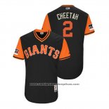 Camiseta Beisbol Hombre San Francisco Giants Chase D'arnaud 2018 LLWS Players Weekend Cheetah Negro