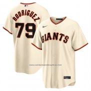 Camiseta Beisbol Hombre San Francisco Giants Jesus Rodriguez Primera Replica Crema