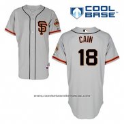 Camiseta Beisbol Hombre San Francisco Giants Matt Cain 18 Gris Alterno Cool Base