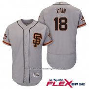 Camiseta Beisbol Hombre San Francisco Giants Matt Cain Gris Alterno Flex Base