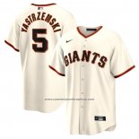 Camiseta Beisbol Hombre San Francisco Giants Mike Yastrzemski Primera Replica Crema