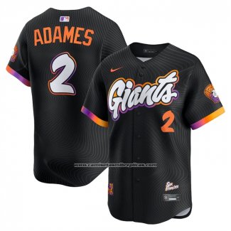 Camiseta Beisbol Hombre San Francisco Giants Willy Adames 2025 City Connect Limited Negro