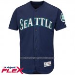 Camiseta Beisbol Hombre Seattle Mariners Blank Azul Flex Base Autentico Collection